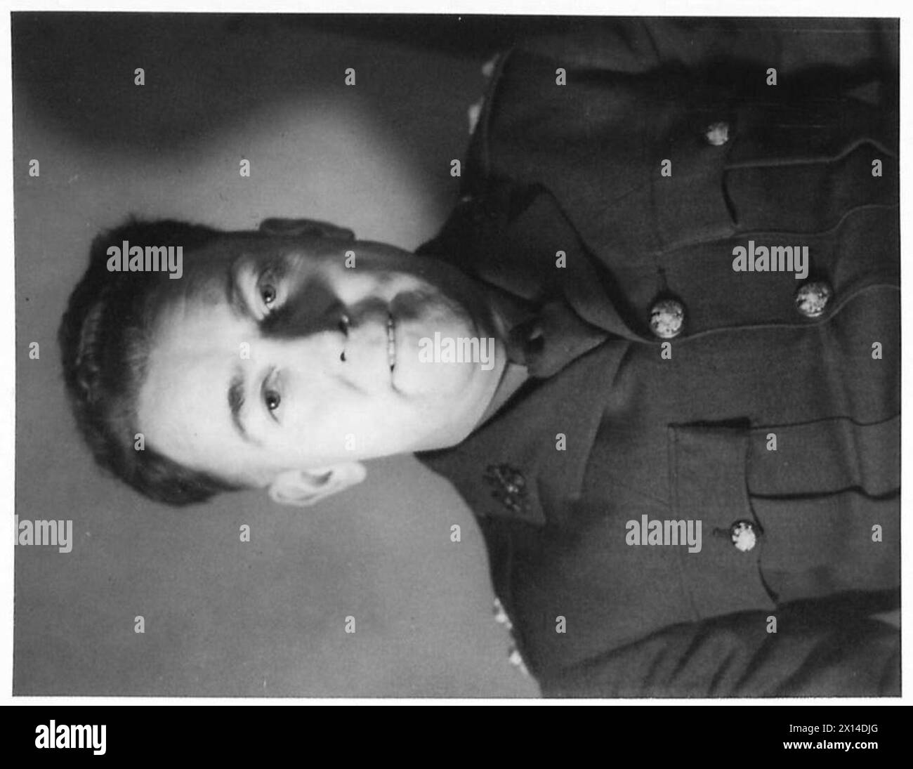 Porträt von Leutnant W.G. Canderson, der als offizieller Fotograf des Kriegsamtes diente. Stockfoto