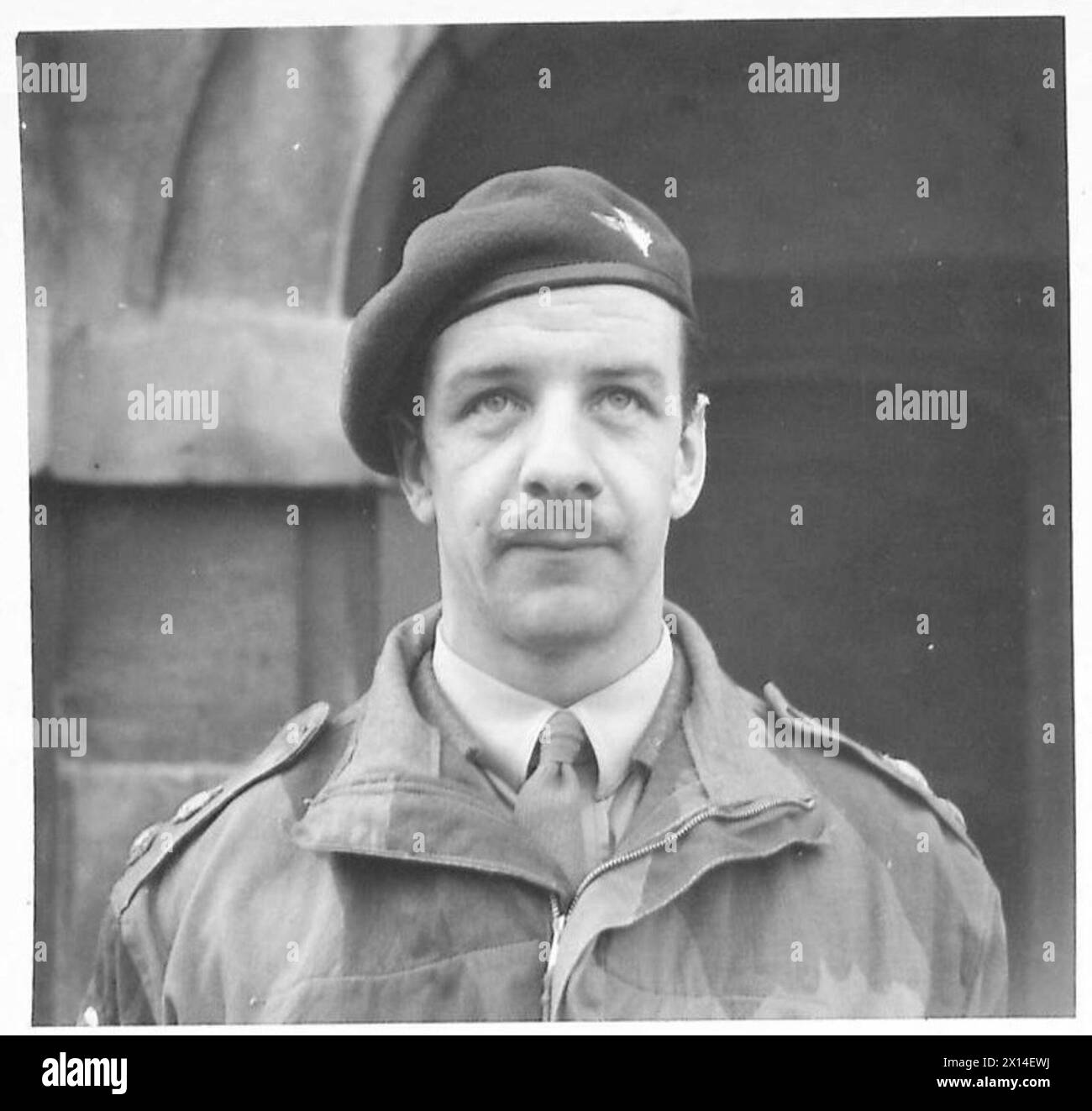 Oberstleutnant R.T.H. Lonsdale kommandiert das 3. Fallschirmjäger-Bataillon als Offizierskommandant. Stockfoto