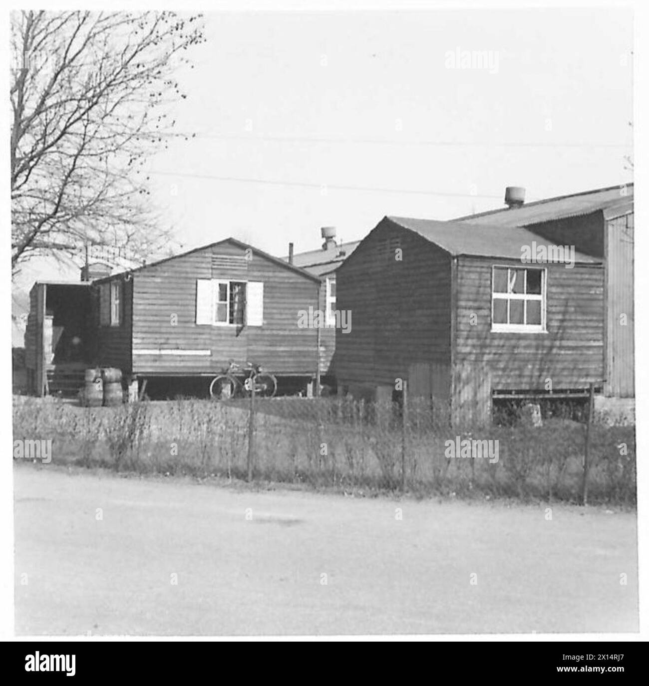 Die alte zivile Kantine im R.A.O.C-Zentraldepot ist dokumentiert Stockfoto