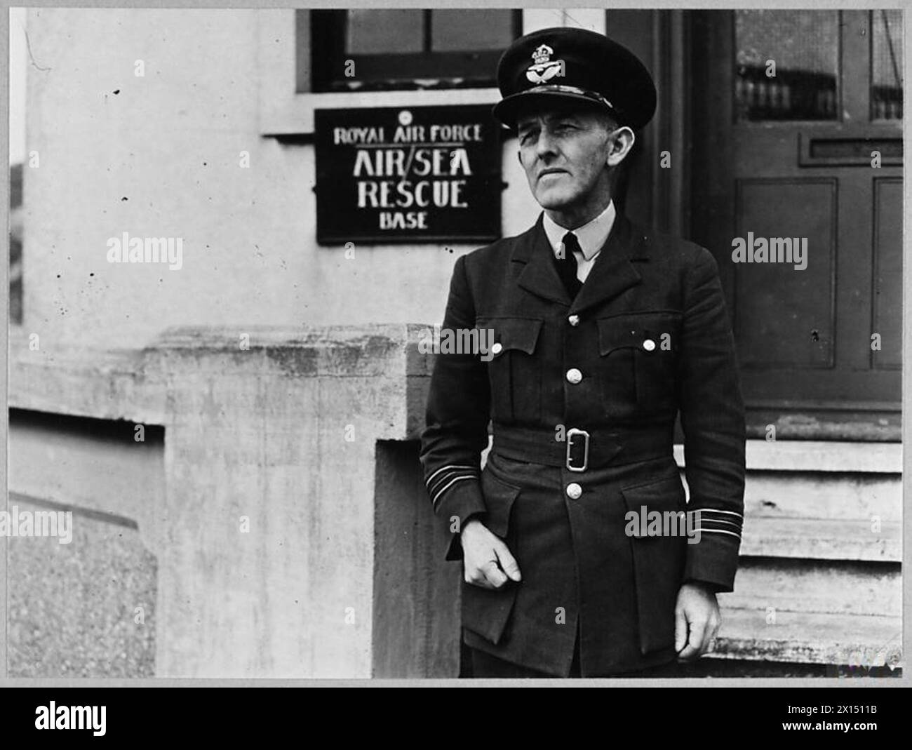 W.H. Bowen, ehemaliger Lieutenant Commander im Royal Naval Reserve, kommandiert eine Air/Sea Rescue Marine Craft Unit in Dover. Bowen ist seit 1928 Schifffahrtsmeister. Stockfoto