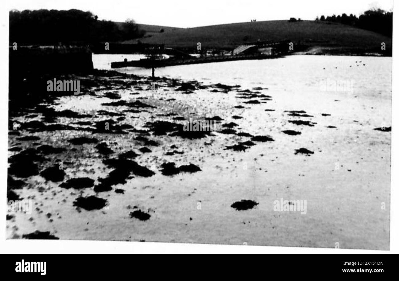 Die Oberbefehlshaber der Hauptstationstruppen kommen in einem militärischen Hafen in Schottland an, nachdem sie ihn von einem Start aus gesehen haben, der britischen Armee Stockfoto