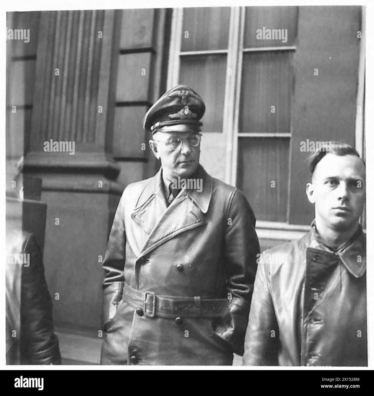 Nahaufnahme von Seyss-Inquart nach der Gefangennahme, britische Armee, 21. Armeegruppe. Stockfoto