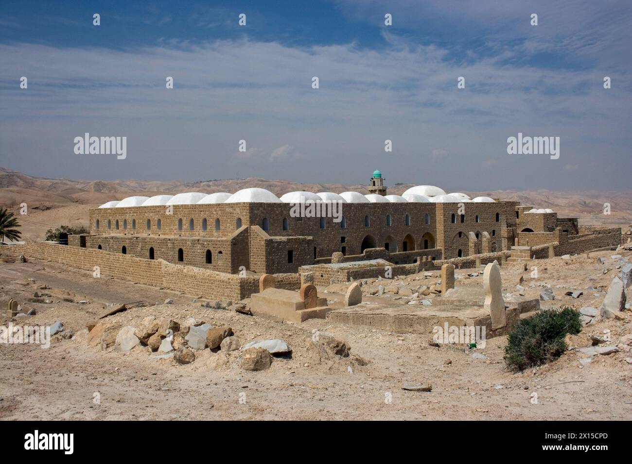Der Prophet moses, Nabi Musa, ist ein heiliger muslimischer Ort in der Judäischen Wüste, etwa 24 Meilen östlich von Jerusalem. Stockfoto