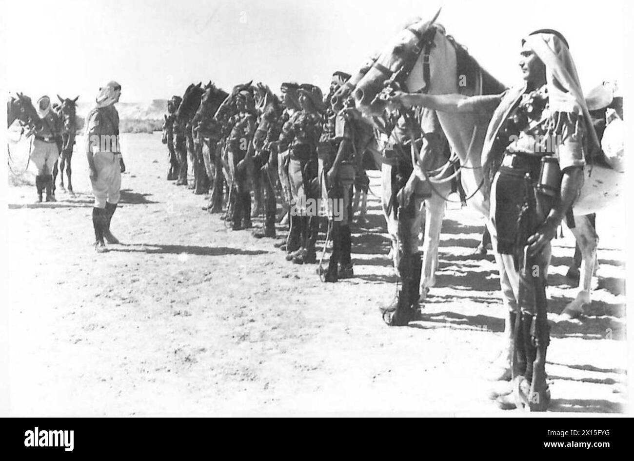 COUNTY-SERIE DIE PALÄSTINENSISCHE POLIZEI - ein Inspektor der Palästinensischen Polizei, bevor er in den Dienst der britischen Armee ging Stockfoto