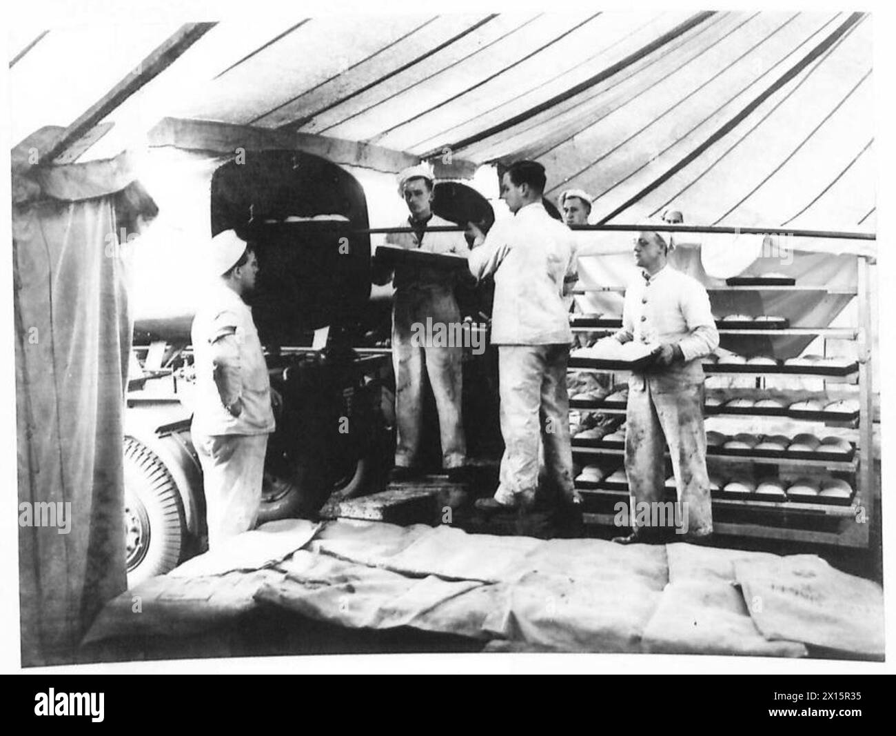 ARMY BAKERY - Szenen in der Army Bakery bei Aldershot British Army Stockfoto