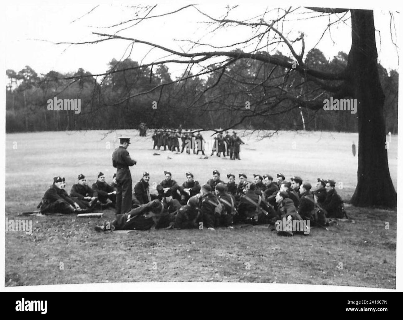 Kadetten, die sich während der Trainingsübungen in Camberley unterziehen Stockfoto