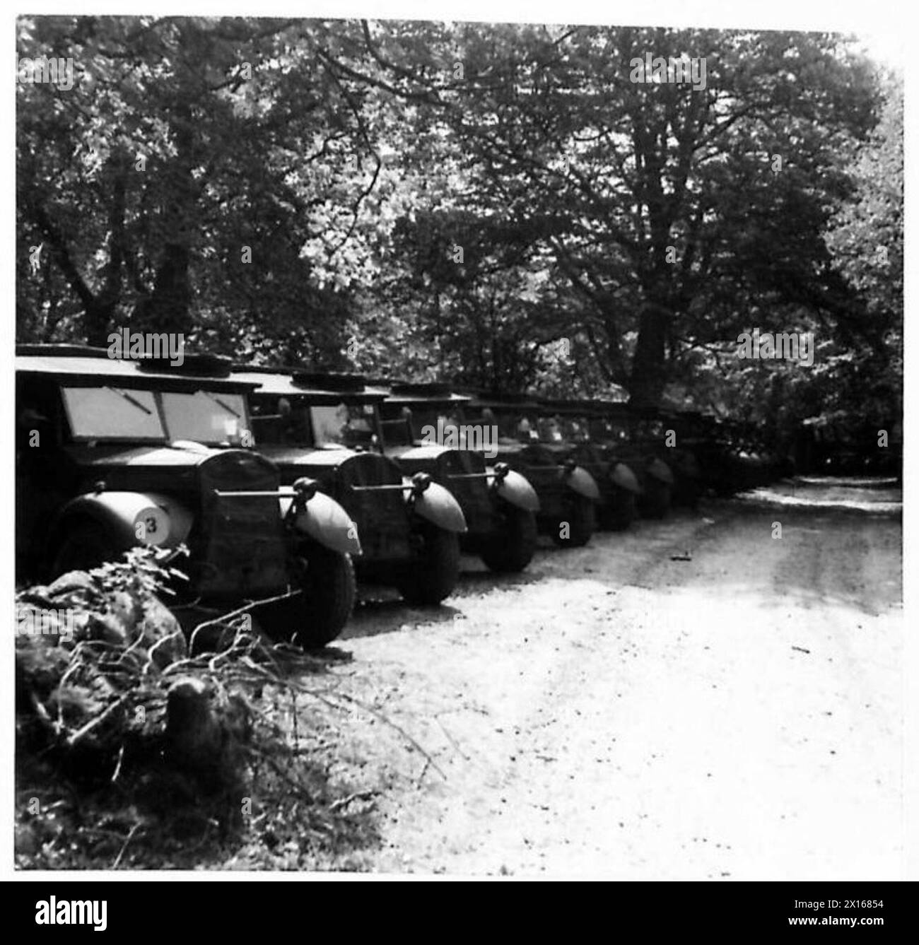 SONDERAUFTRAG FÜR W.S.7. - Bedford 15 cwts. Burnham. Nr. 2 V.R.D britische Armee Stockfoto