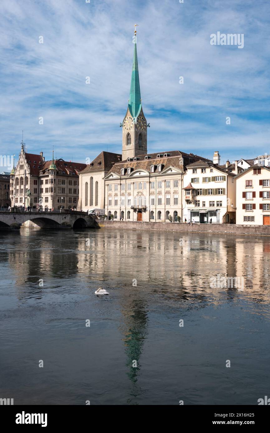 Sonntags in Zürich Stockfoto