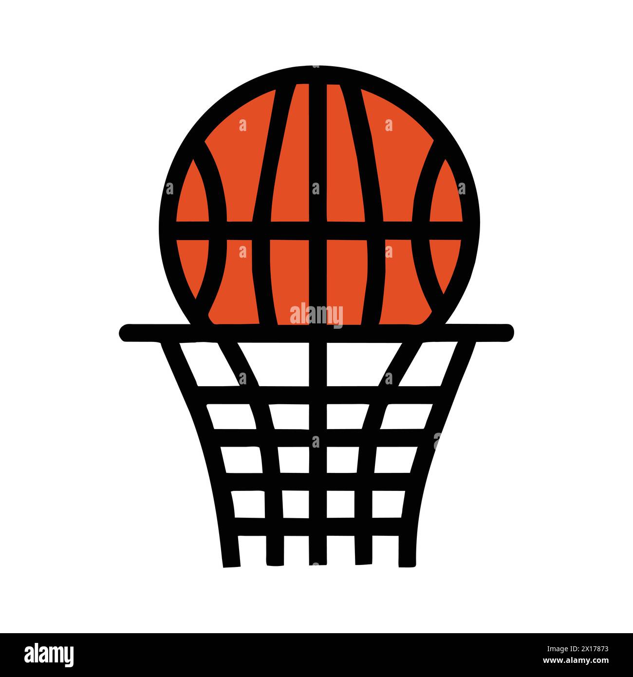 tablero de Basketbol Icon – „Basketballplatz Icon – isoliertes Design ideal für Sportgrafiken und Projekte“ Stock Vektor