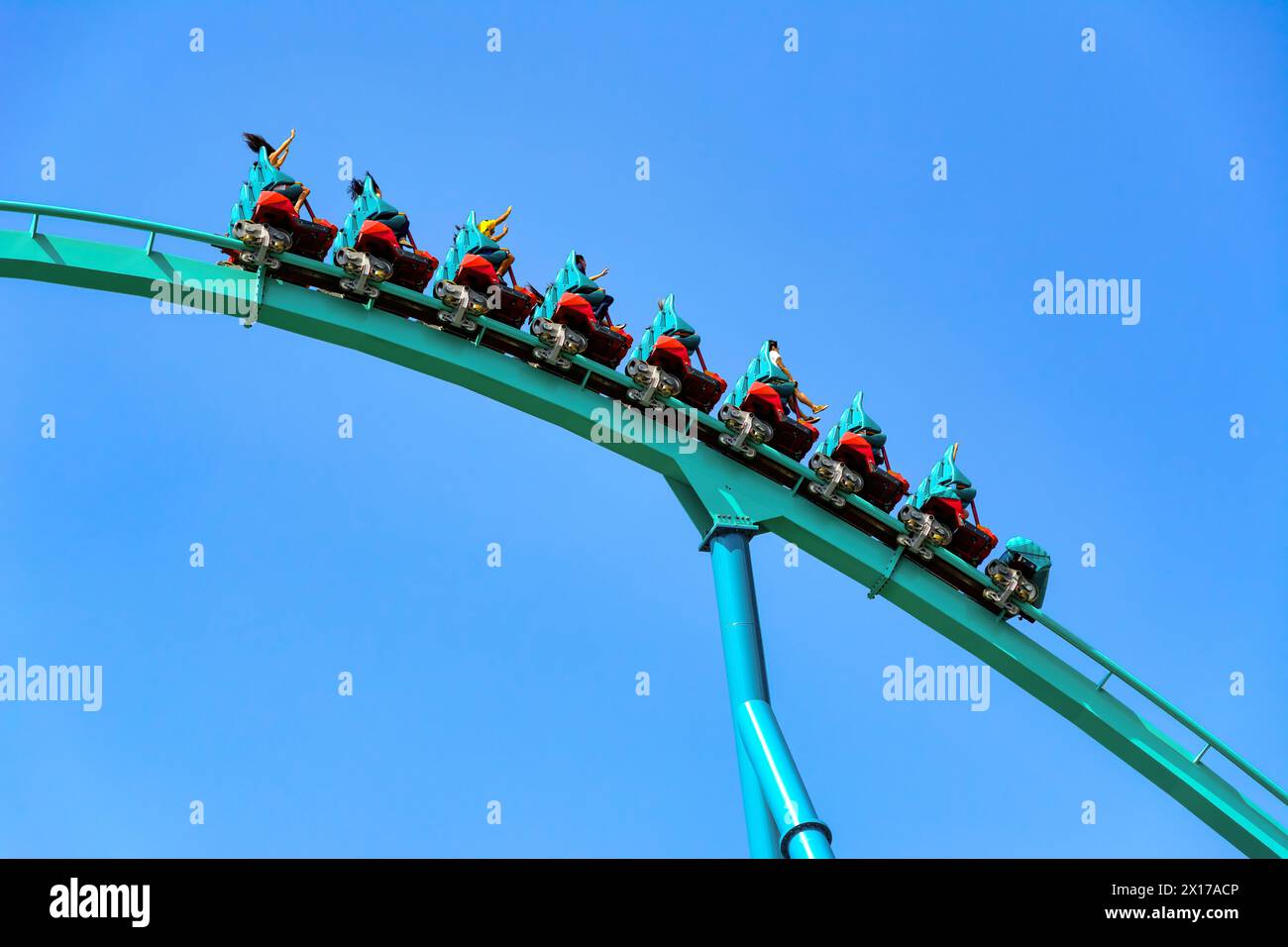 Leviathan Roller Coaster, Canada Wonderland, Vaughan, Ontario, Kanada Stockfoto