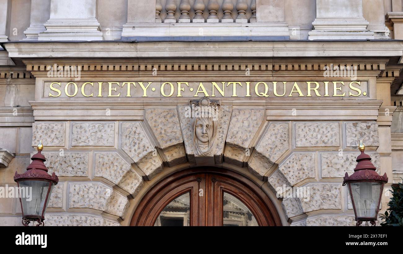 Die Society of Antiquaries of London (SAL) in Burlington House Stockfoto
