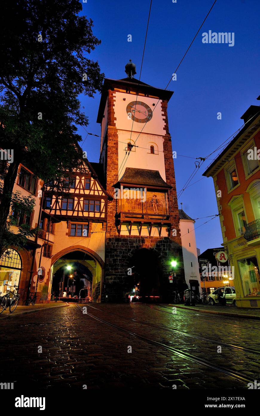 Altstadt von Freiburg, Baden-Württemberg, Deutschland Stockfoto