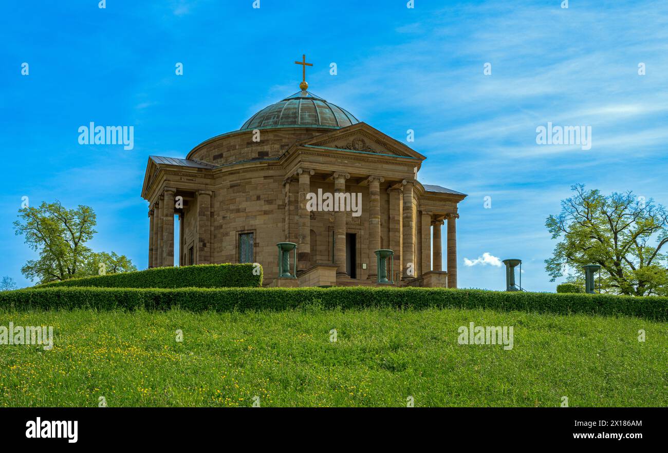 Mausoleum oder Grabkapelle auf dem Württemberg, Grabstätte von Königin Katharina und König Wilhelm I. von Württemberg, Rotenberg, Stuttgart, Baden-Wu Stockfoto