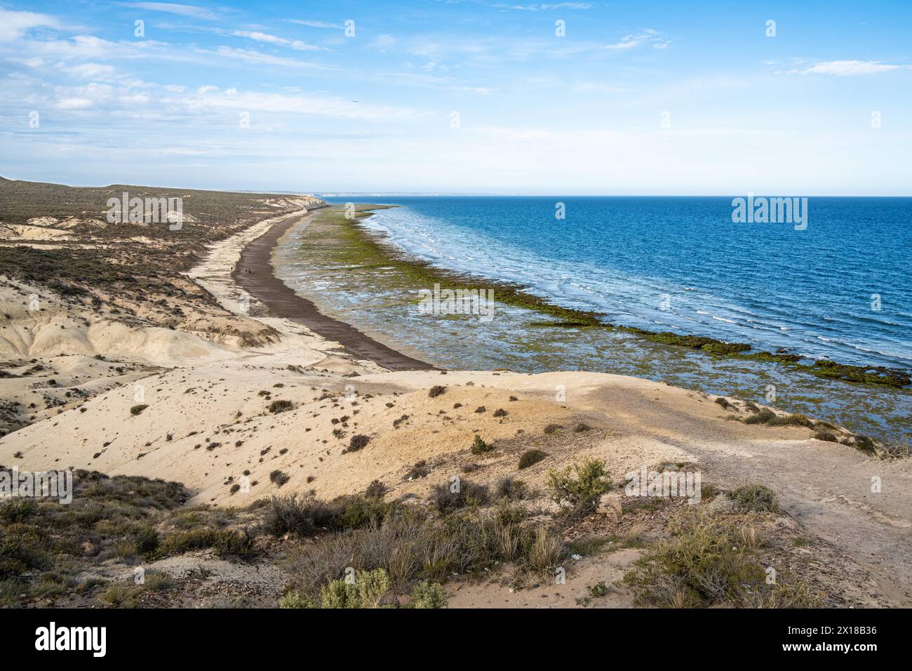 Playa Verde, Golfo Nuevo, Puerto Madryn, Chubut, Argentinien Stockfoto