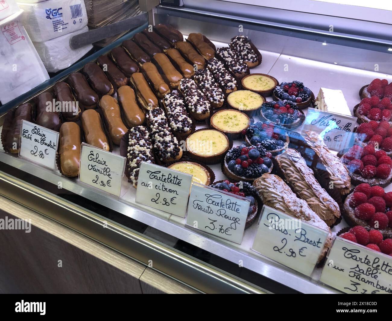 15.05.2019, Frankreich, Pari, Boulangerie, Süßigkeiten, Paris, Paris, Paris, Frankreich Stockfoto