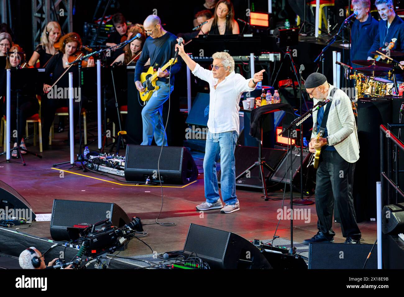 Edinburgh Castle Konzerte, The Who Roger Daltrey Stockfoto