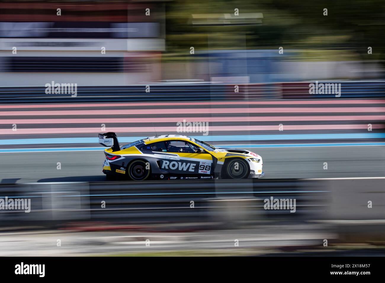 FANATEC GT WORLD 2024 auf Circuit Paul Ricard, Castellet, FRANKREICH, 04/2024 Florent 'MrCrash' B.. Stockfoto