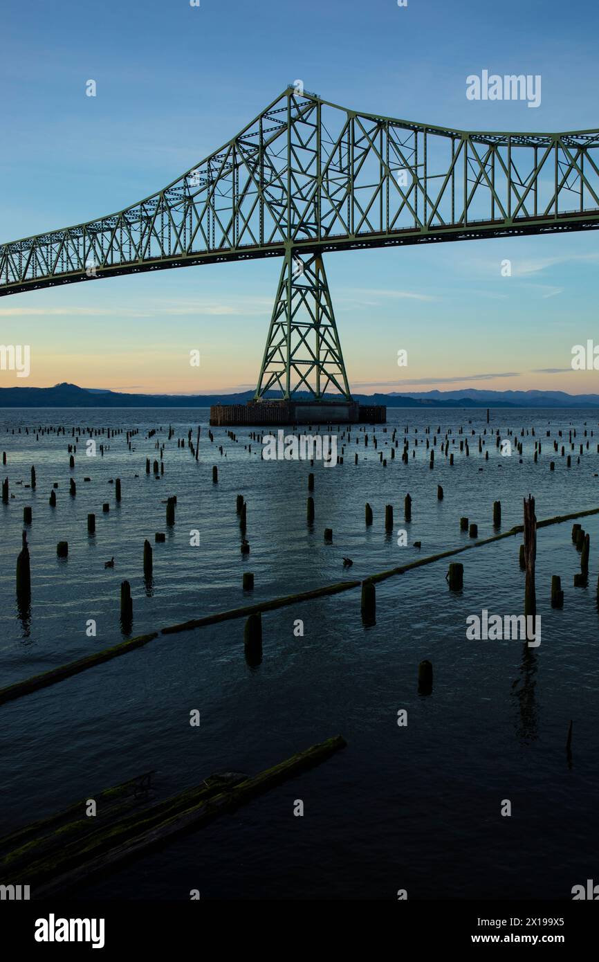 Megler Bridge, Astoria, Oregon Stockfoto