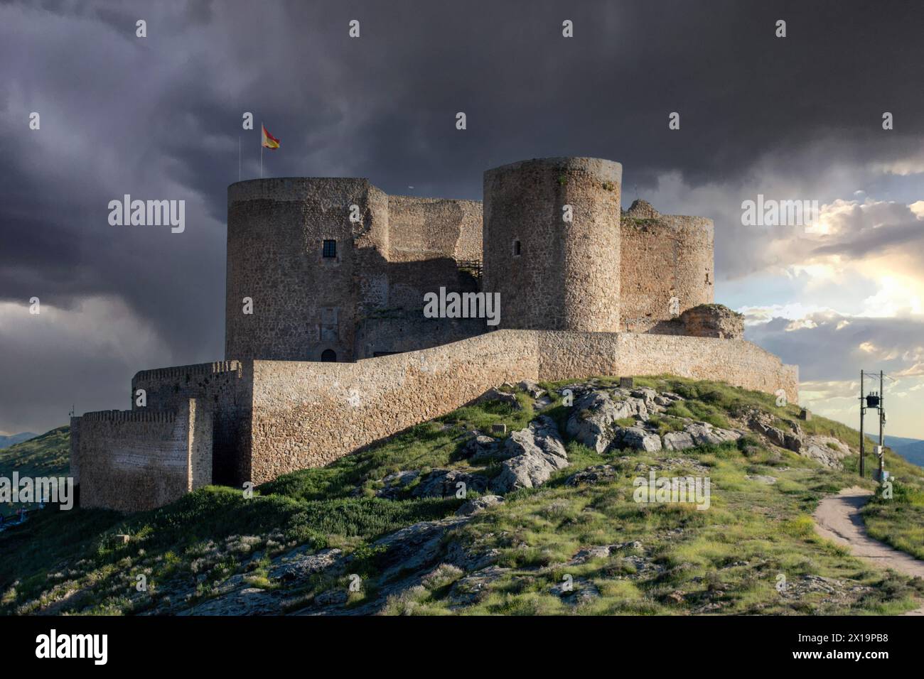 Consuegra Castle, Mudela Castle Stockfoto