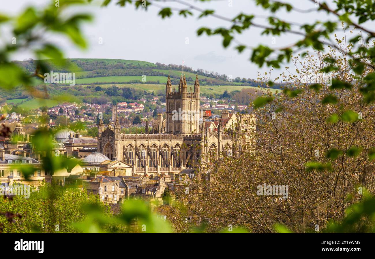 Bath Abbey Somerset England Stockfoto