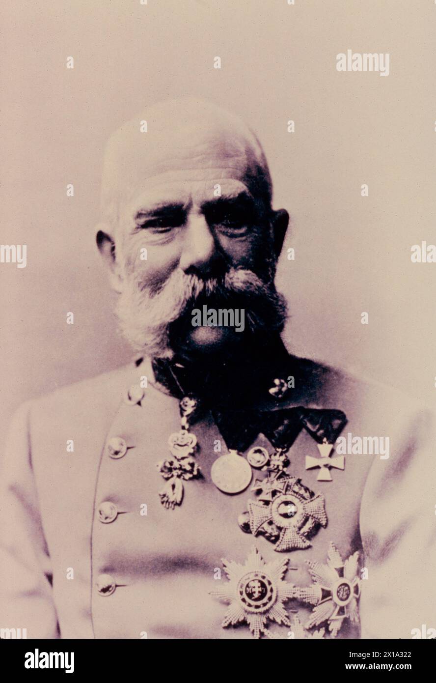 Franz Joseph I., Kaiser von Österreich und König von Ungarn, 1910er Jahre Stockfoto