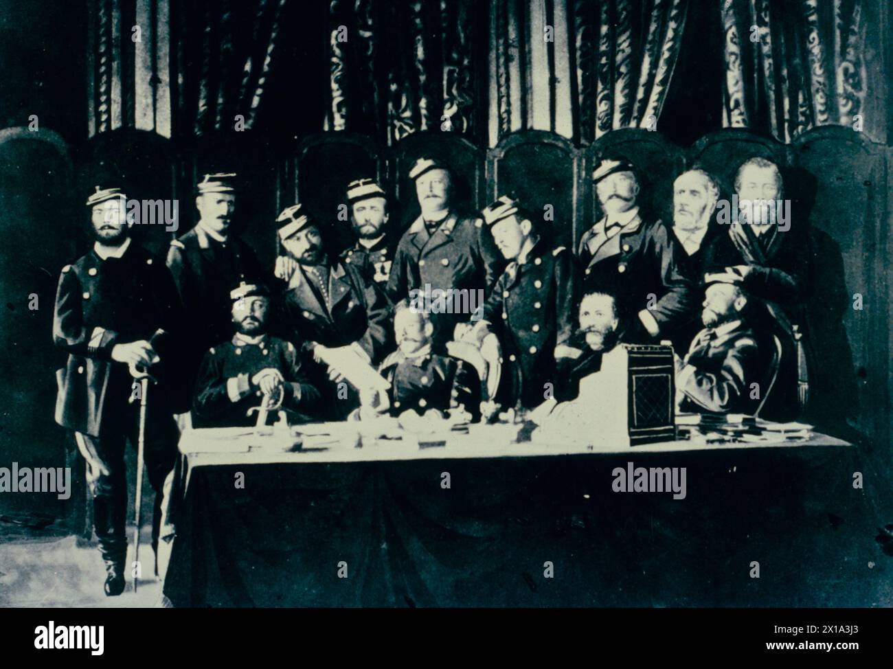 Mitglieder der Pariser Kommune von 1871, Hotel de Ville, Frankreich Stockfoto