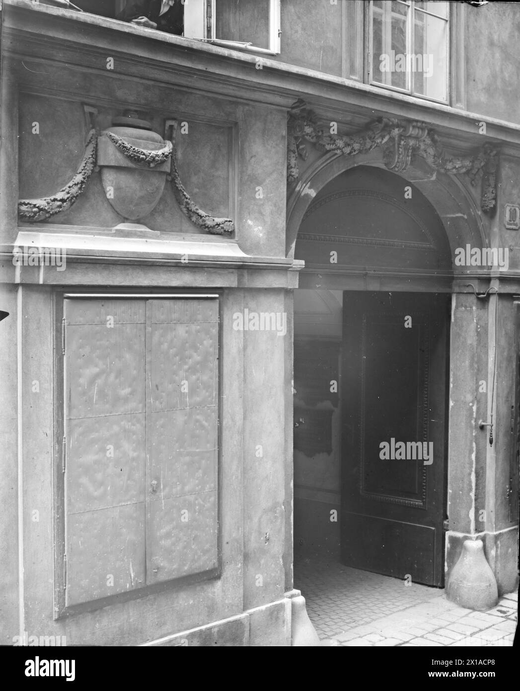 Wien 1, Braeunerstraße 10, Portal von links, 1898 - 18980101 PD0477 - Rechteinfo: Rights Managed (RM) Stockfoto