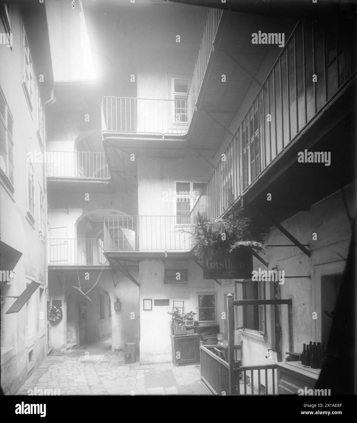 Wien 1, Blutgasse 3, Gericht, 1902 - 19020101_PD0722 - Rechteinfo: Rights Managed (RM) Stockfoto