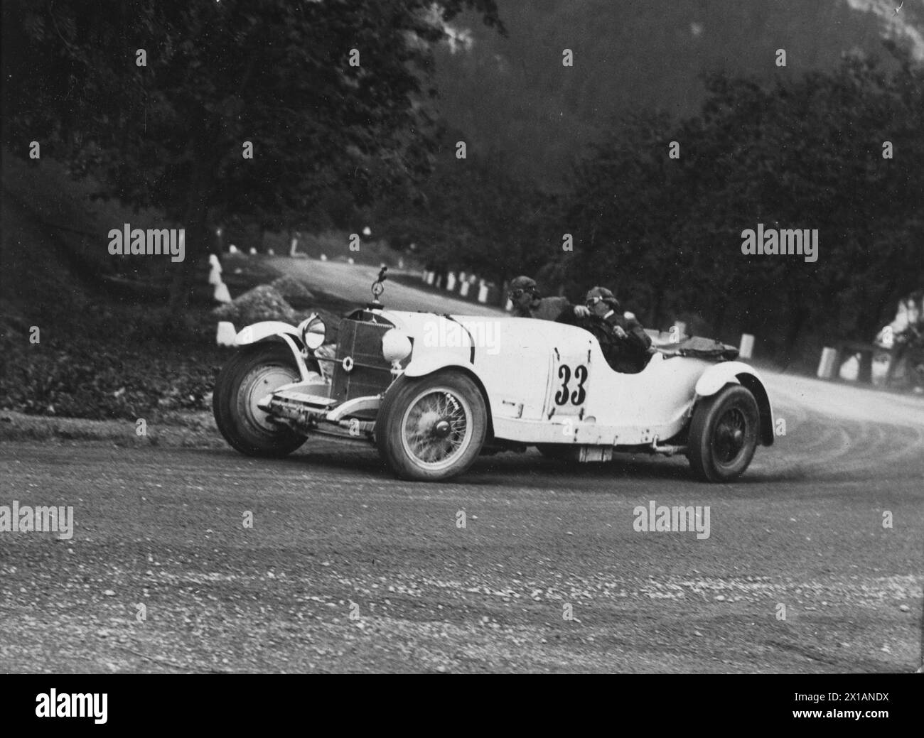 Semmering Race, E-Seite von Wenzel-Mosan auf einem Mercedes-Benz., 1928 - 19280101 PD3367 - Rechteinfo: Rights Managed (RM) Stockfoto