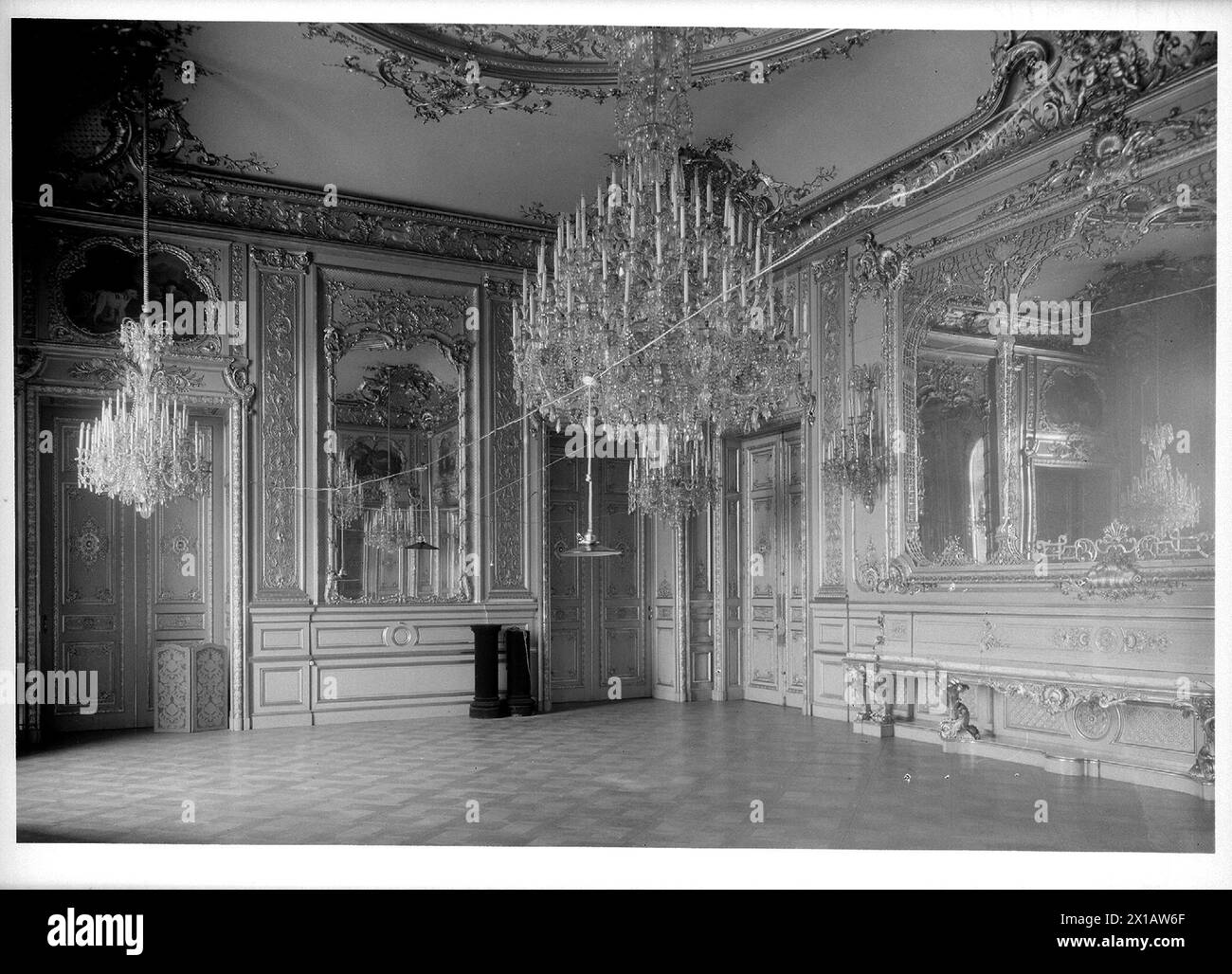 Wien 4, Prinz-Eugen-Straße (Prinz-Eugen-Straße) 20-22, Palais Rothschild: Musikhalle. Perspektive, 1941 - 19410101 PD2410 - Rechteinfo: Rights Managed (RM) Stockfoto