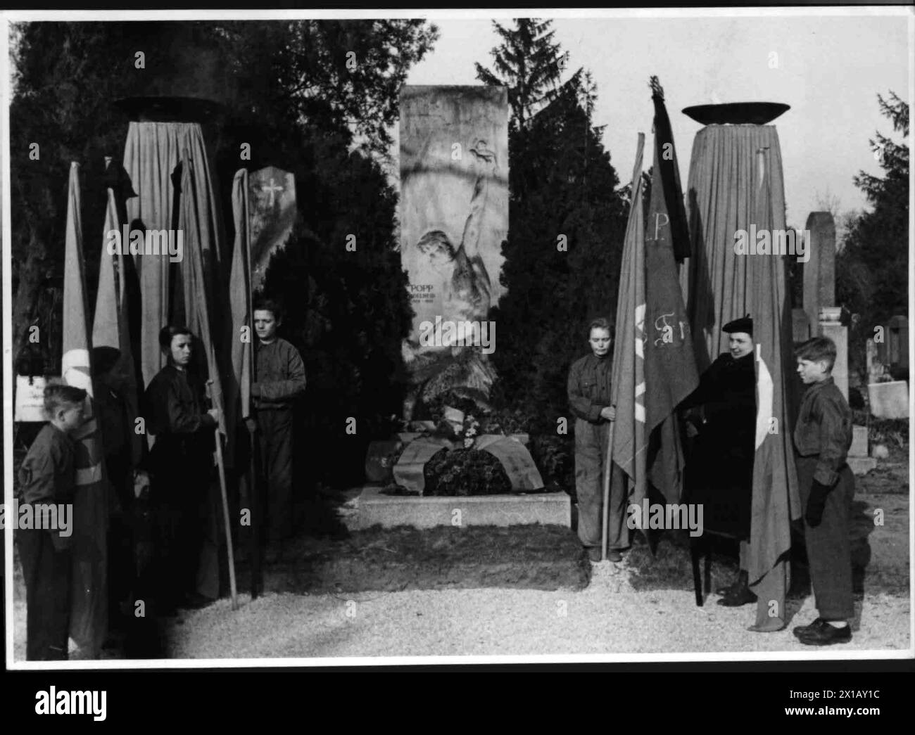 Sozialistische Jugendorganisation in Österreich und der Schweiz, 1948 - 19480101 PD0862 - Rechteinfo: Rights Managed (RM) Stockfoto