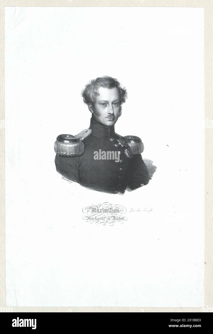 Maximilian, Markgraf von Baden, - 19830422 PD140977 - Rechteinfo: Rechte verwaltet (RM) Stockfoto