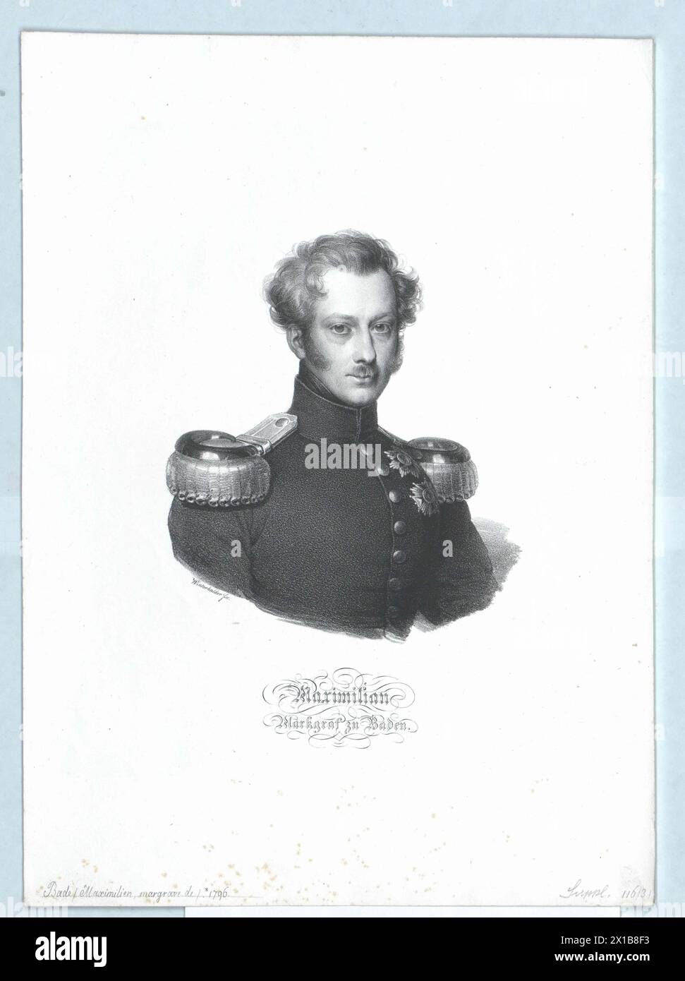 Maximilian, Markgraf von Baden, - 19830422 PD140486 - Rechteinfo: Rechte verwaltet (RM) Stockfoto