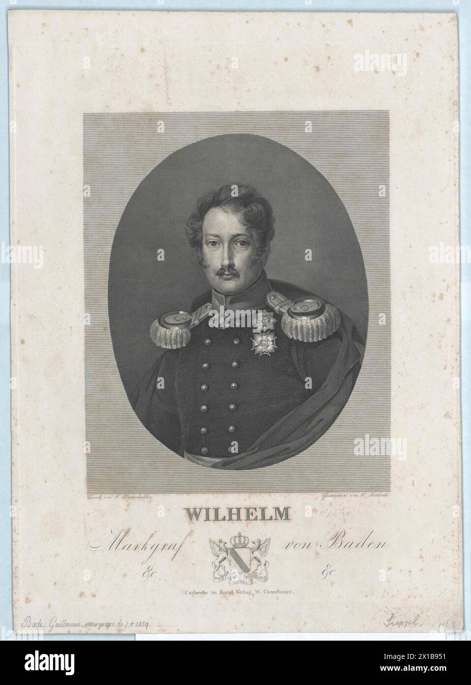 Wilhelm, Markgraf von Baden, - 19830422 PD14786 - Rechteinfo: Rechte verwaltet (RM) Stockfoto