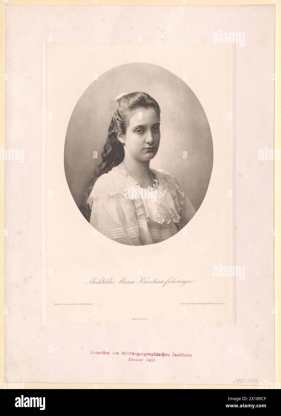 Mechthilde Mary Christina, Erzherzogin von Österreich, - 19830422 PD16687 - Rechteinfo: Rechte verwaltet (RM) Stockfoto