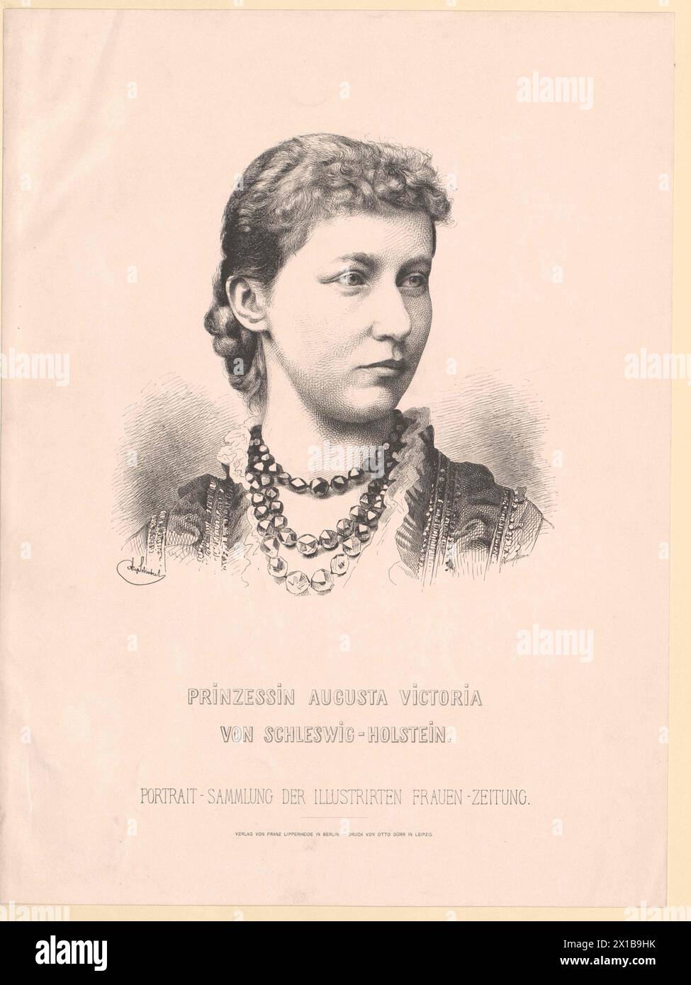 Auguste Victoria, Prinzessin von Schleswig-Holstein, - 19830422 PD19128 - Rechteinfo: Rechte verwaltet (RM) Stockfoto