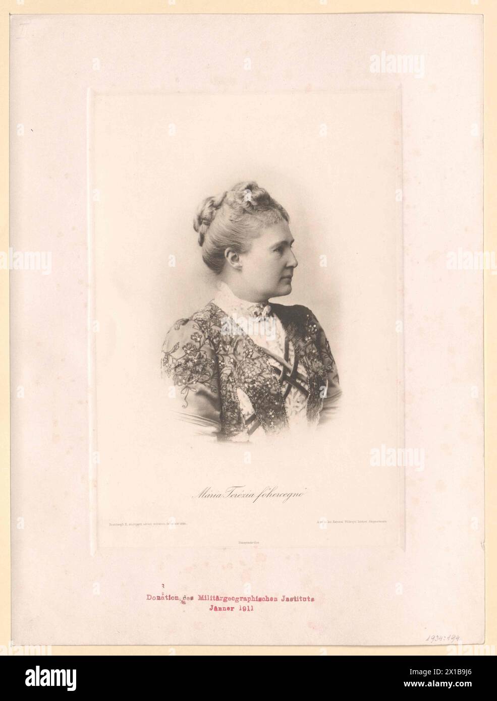 Maria Theresia, Erzherzogin von Österreich, - 19830422 PD1885 - Rechteinfo: Rechte verwaltet (RM) Stockfoto