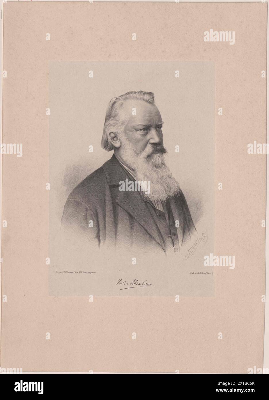 Brahms, Johannes, - 19830422 PD41818 - Rechteinfo: Rechte verwaltet (RM) Stockfoto