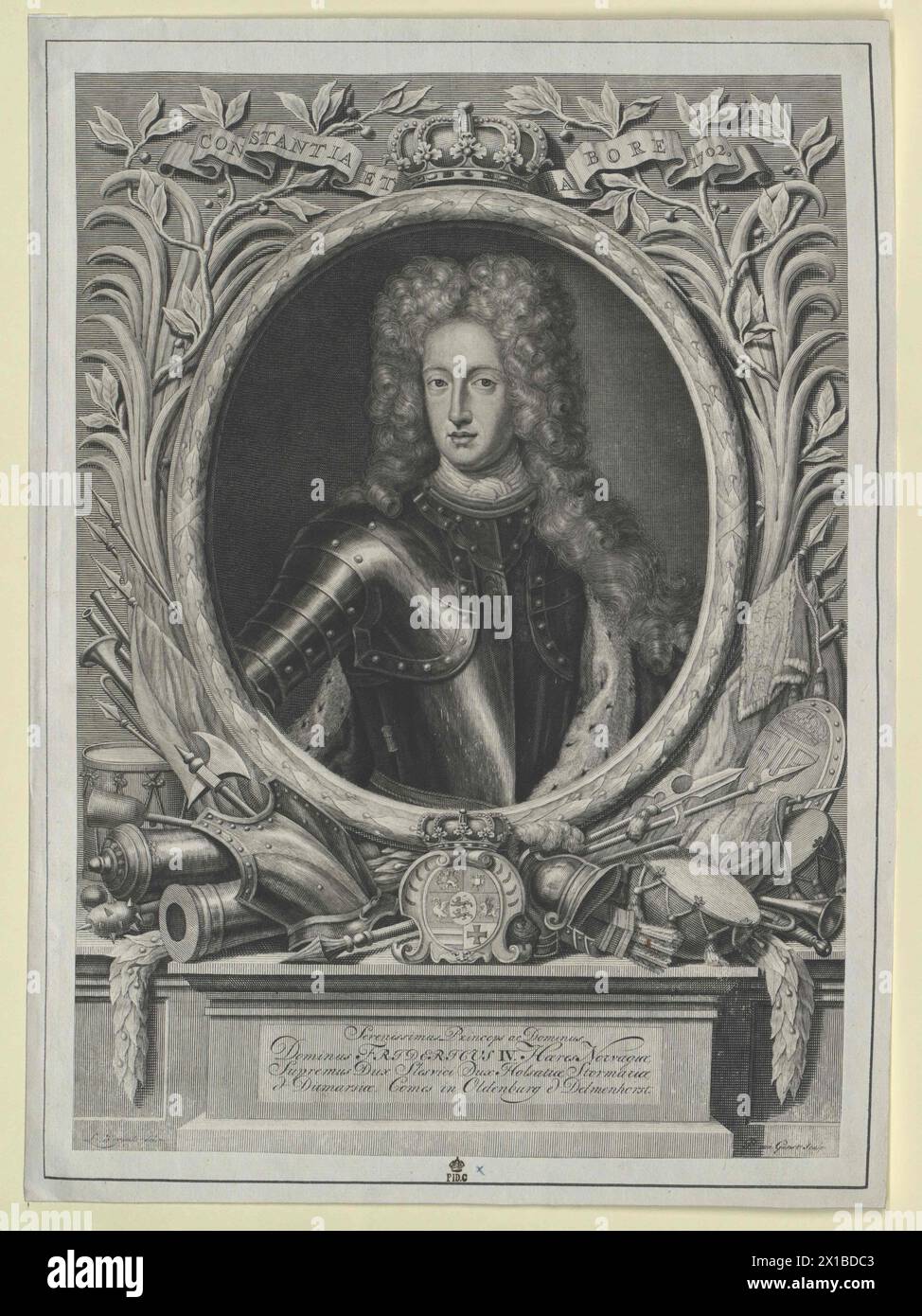 Frederic IV., König von Dänemark, - 19830422 PD47533 - Rechteinfo: Rights Managed (RM) Stockfoto