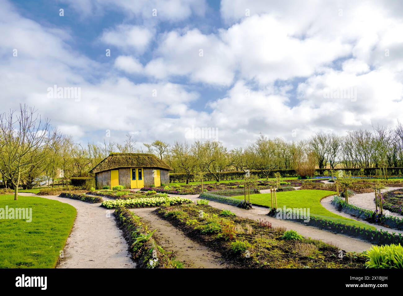 Haus und Garten der Maler Emil Nolde in Norddeutschland; Nolde Haus in Seebüll, Nordfriesland Stockfoto