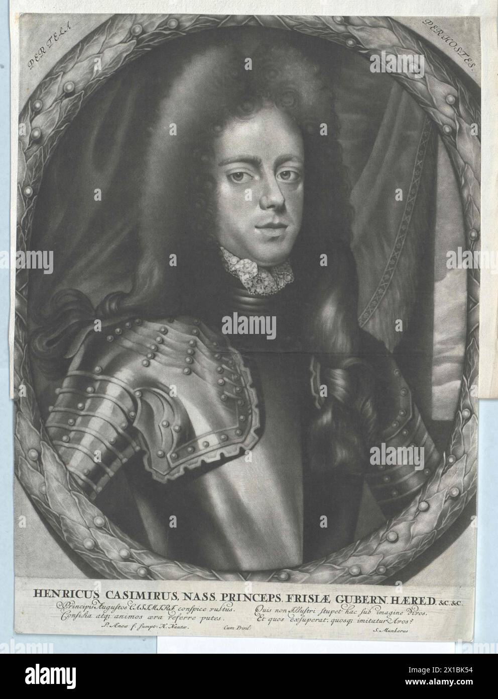 Heinrich Kasimir II., Graf von Nassau-Diez (1657-1696), - 19830422 PD82582 - Rechteinfo: Rights Managed (RM) Stockfoto