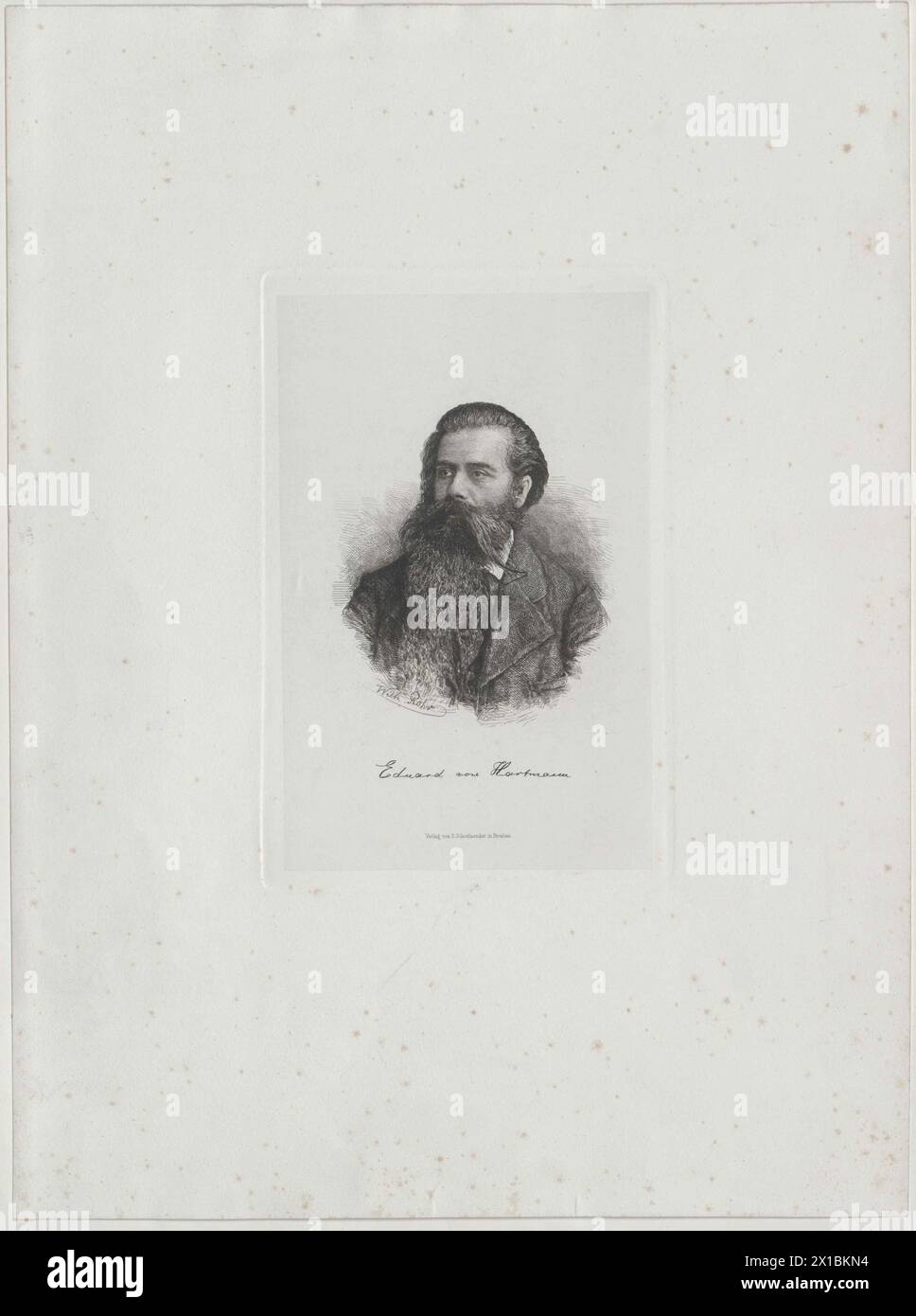 Hartmann, Eduard von, - 19830422 PD90537 - Rechteinfo: Rights Managed (RM) Stockfoto