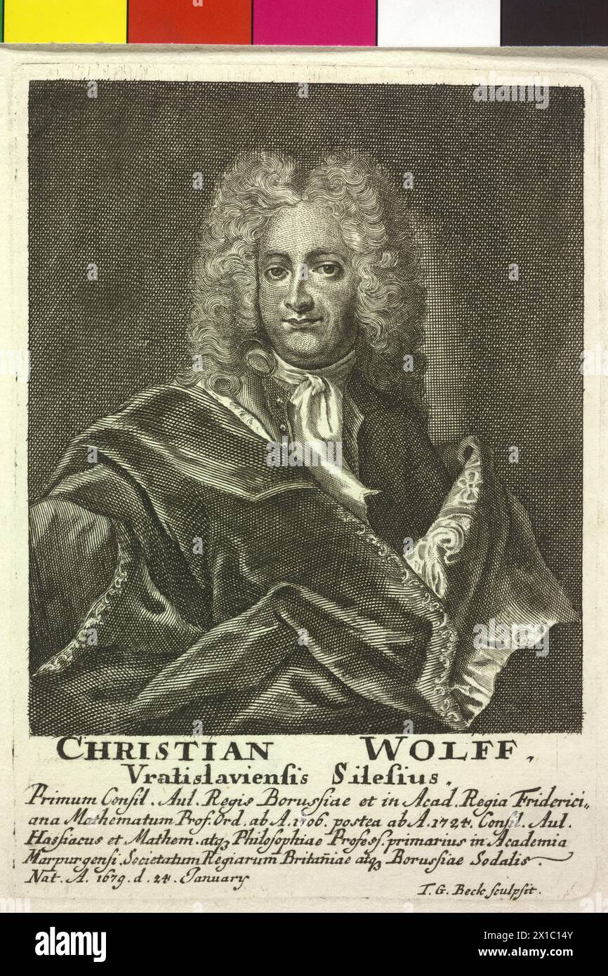 Wolff, Christian Baron von, - 19830422 PD14264 - Rechteinfo: Rights Managed (RM) Stockfoto