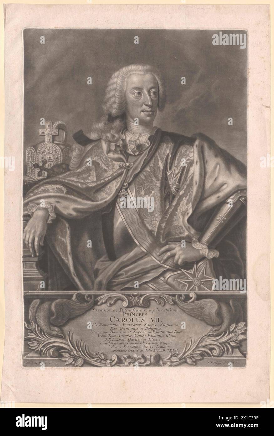 Karl VII., Kaiser des Heiligen Römischen Reiches, - 19830422 PD2491 - Rechteinfo: Rechte verwaltet (RM) Stockfoto