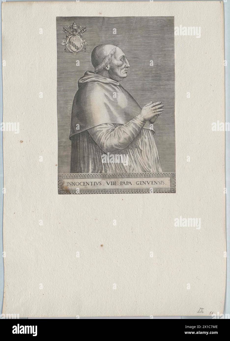 Innozenz VIII., Papst, lebte um 1488, - 19830422 PD56743 - Rechteinfo: Rechte verwaltet (RM) Stockfoto