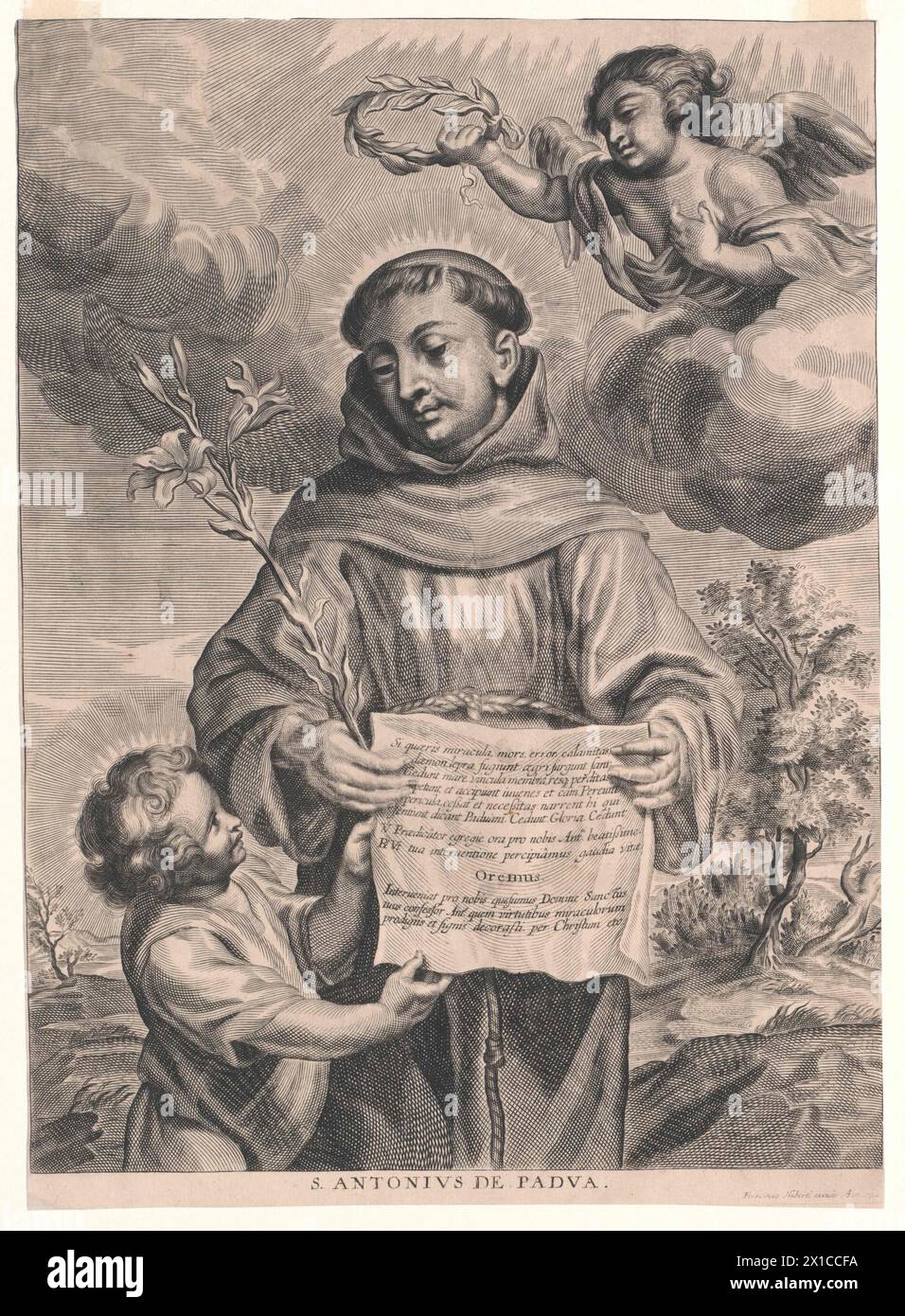 Anton von Padua, heiliger, seit 1210 Augustiner-Kanon in Lisboa, 1220 trat er dem Orden der Heiligen bei Franziskus, Prediger der Buße, vor allen Gegnern. d. Cathar, 1232 Heilige. Festtag: 13. Juni, - 19830422 PD85575 - Rechteinfo: Rights Managed (RM) Stockfoto