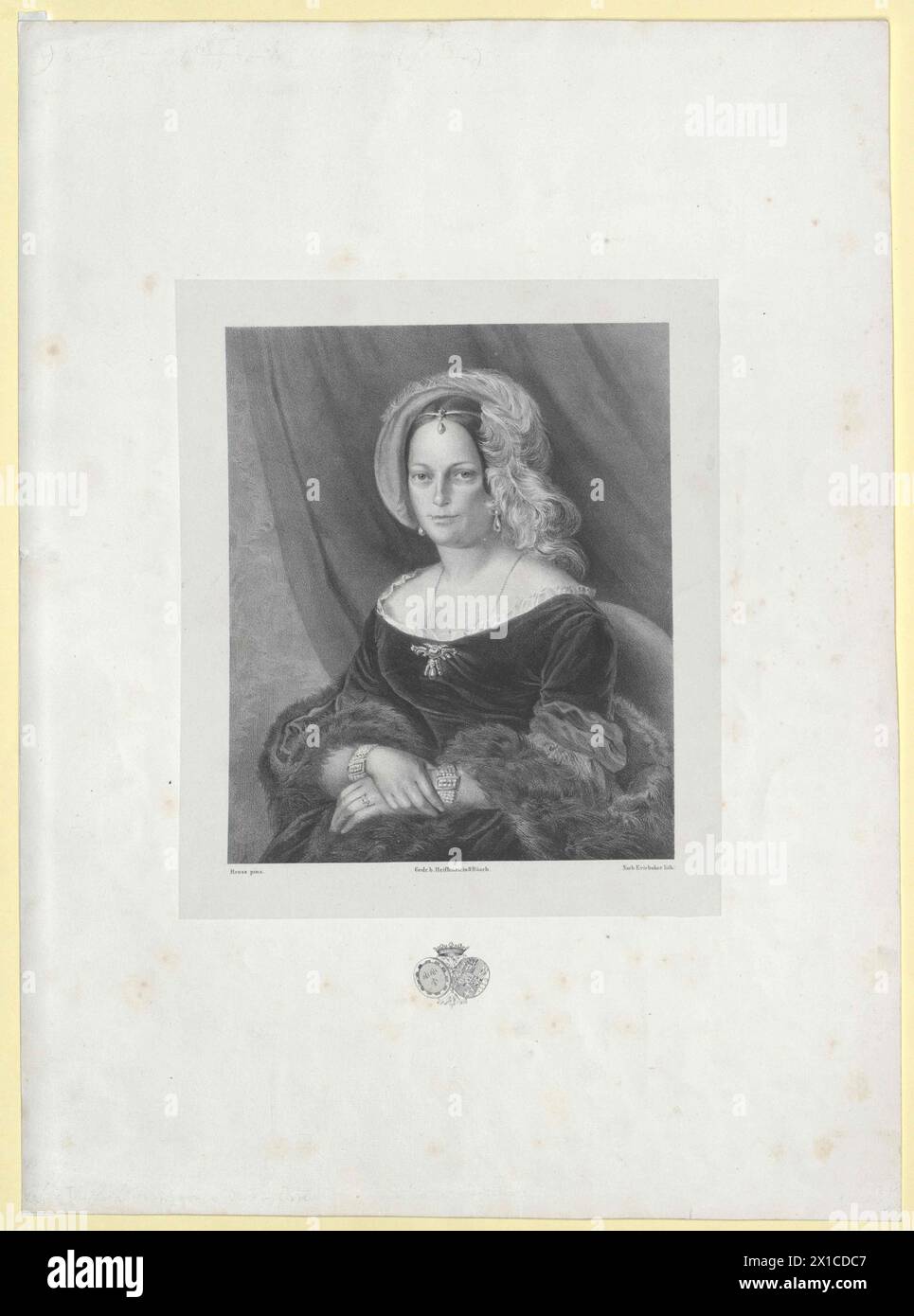 Caroline, Prinzessin der beiden Sizilien, - 19830422 PD9322 - Rechteinfo: Rights Managed (RM) Stockfoto