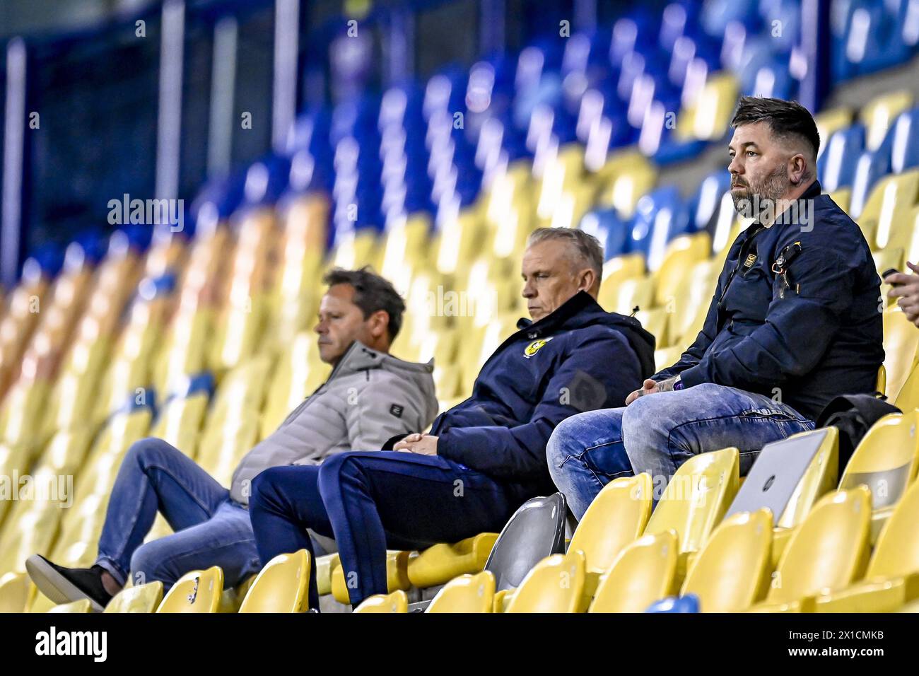 ARNHEM, 16.04.2024, GelreDome, Fußball, niederländische Eredivisie, Saison 2023 / 2024, Spiel zwischen Vitesse und Jong PSV (Freundschaftsspiel), Theo Janssen Scout von Vitesse Stockfoto