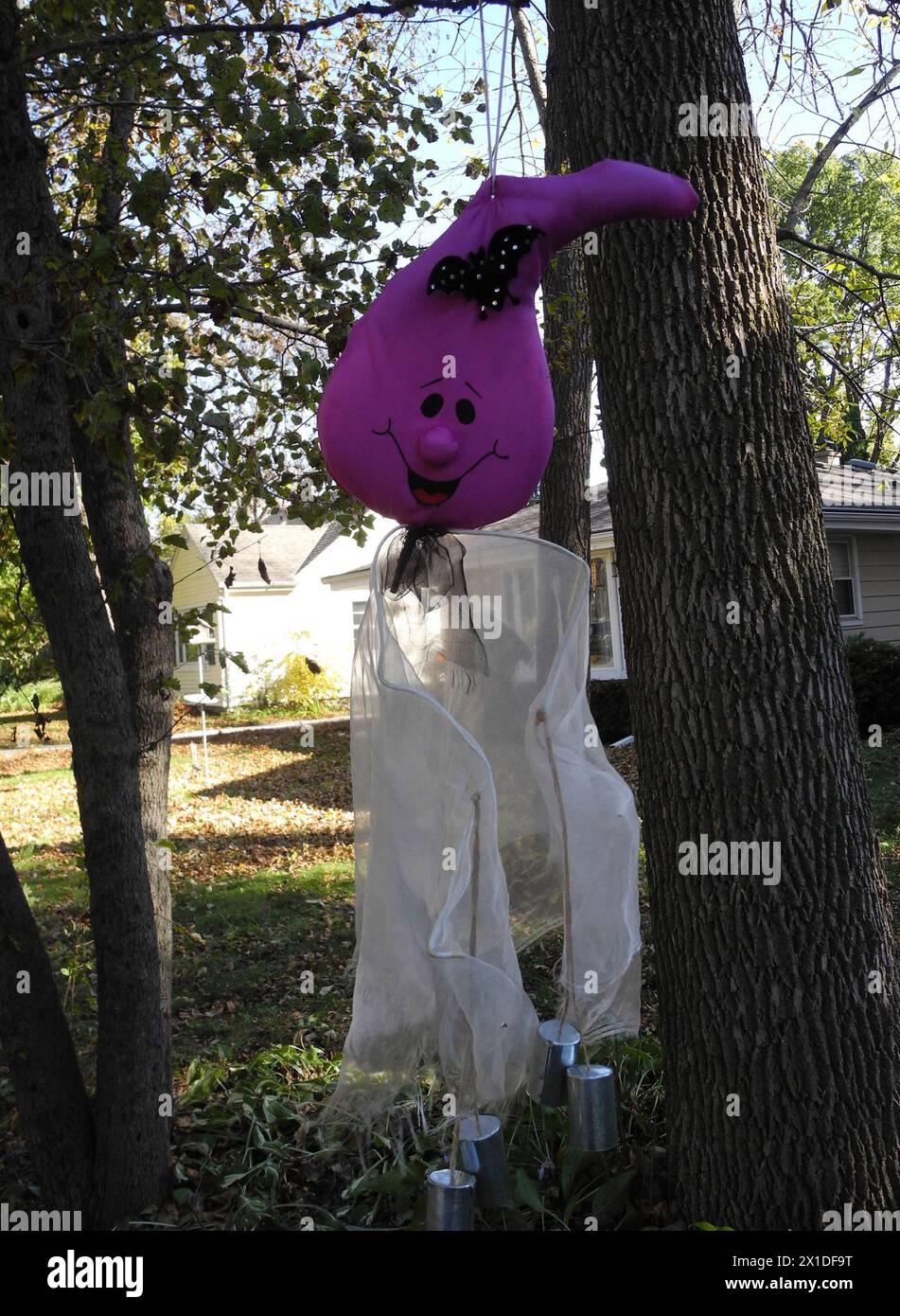 Freundlicher Geist, Vorgarten, halloween, usa Stockfoto