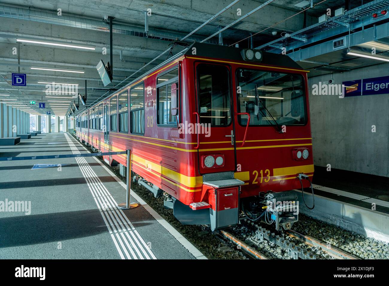 Bahnhof Jungfraujoch im Kanton Bern, iterlaken, Schweiz Stockfoto